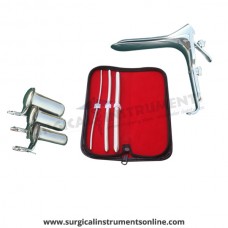 Hegar uterine dilator 3 pieces set,3-4, 7-8, 11-12, grave large, collin 3pcs